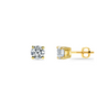 Forever Classic 1ct Brilliant Diamond Solitaire 18ct Gold Unisex Stud Earrings Margot Fox