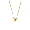 Modern Edge Brown Diamond 18ct Gold Ball Chain Necklace