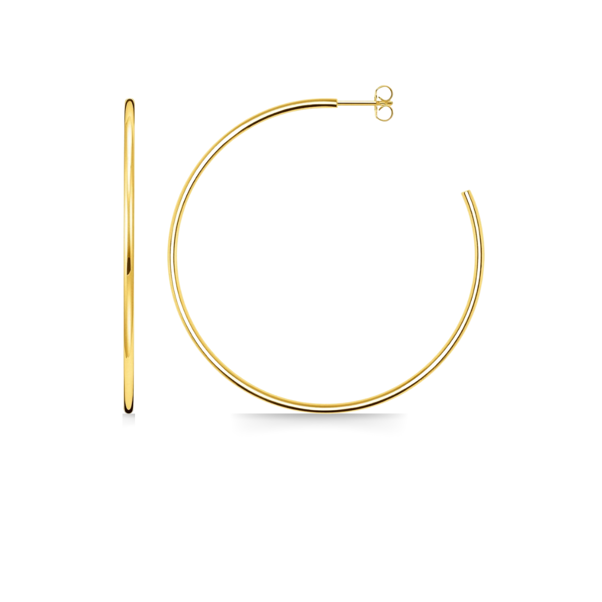 Forever Classic Gold Hoop Stud Earrings