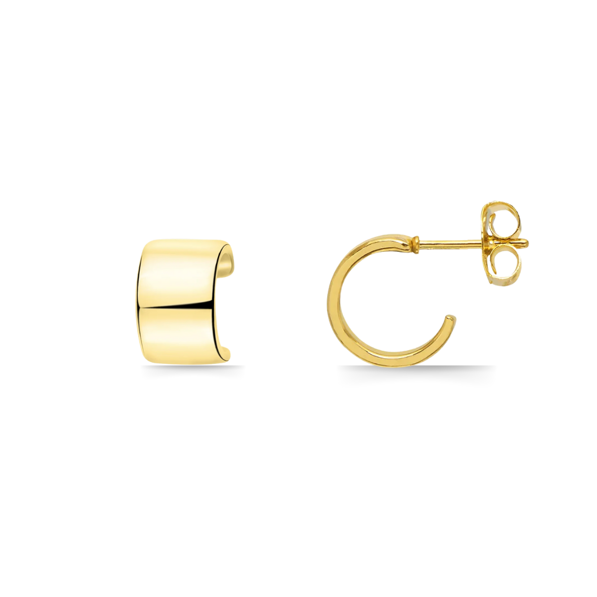 Forever Classic Wide Huggie Earrings