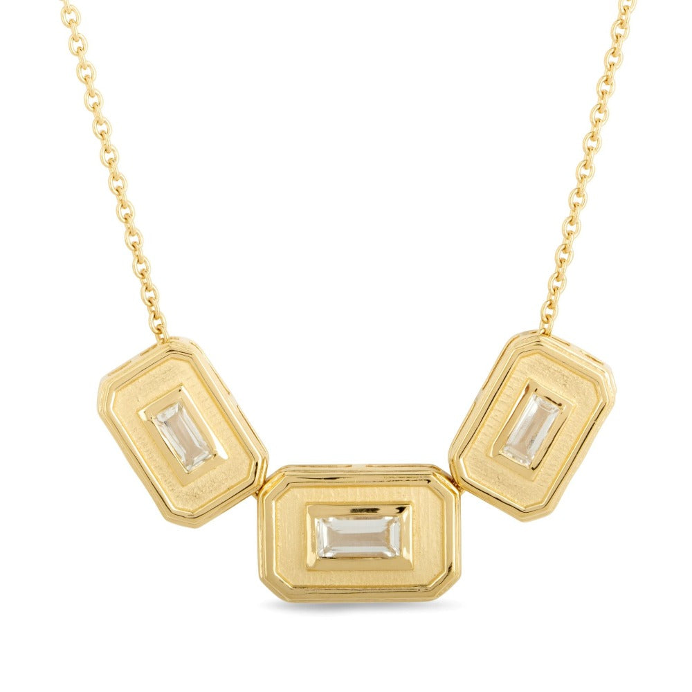 Margot Fox Jewelry | CEO's Deco Baguette Topaz Necklace