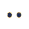 Forever Classic Lapis & Diamonds Oval Stud Earrings Margot Fox