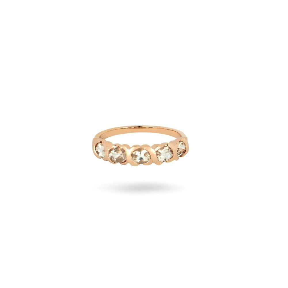 Forever Classic Pink Morganite Eternity Ring
