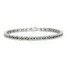 Forever Classic Blue Sapphire Tennis Unisex Bracelet White Gold Margot Fox Jewellery