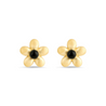 Demeter's Serenity Onyx Daisy Stud Earrings | Margot Fox