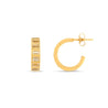 Margot Fox Jewellery | CEO's Deco Baguette Topaz Hoop Earrings In Gold Plated Silver