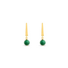 Margot Fox Jewellery | Modern Edge Malachite Drop Stud Earrings