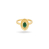 Margot Fox CEO's Deco Oval Malachite Ring
