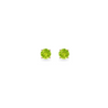 Forever Classic Peridot 5mm Round Solitaire 9ct Gold Stud Earrings