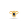 CEO's Deco Oval Sodalite Ring In Gold Plated Silver Margot Fox