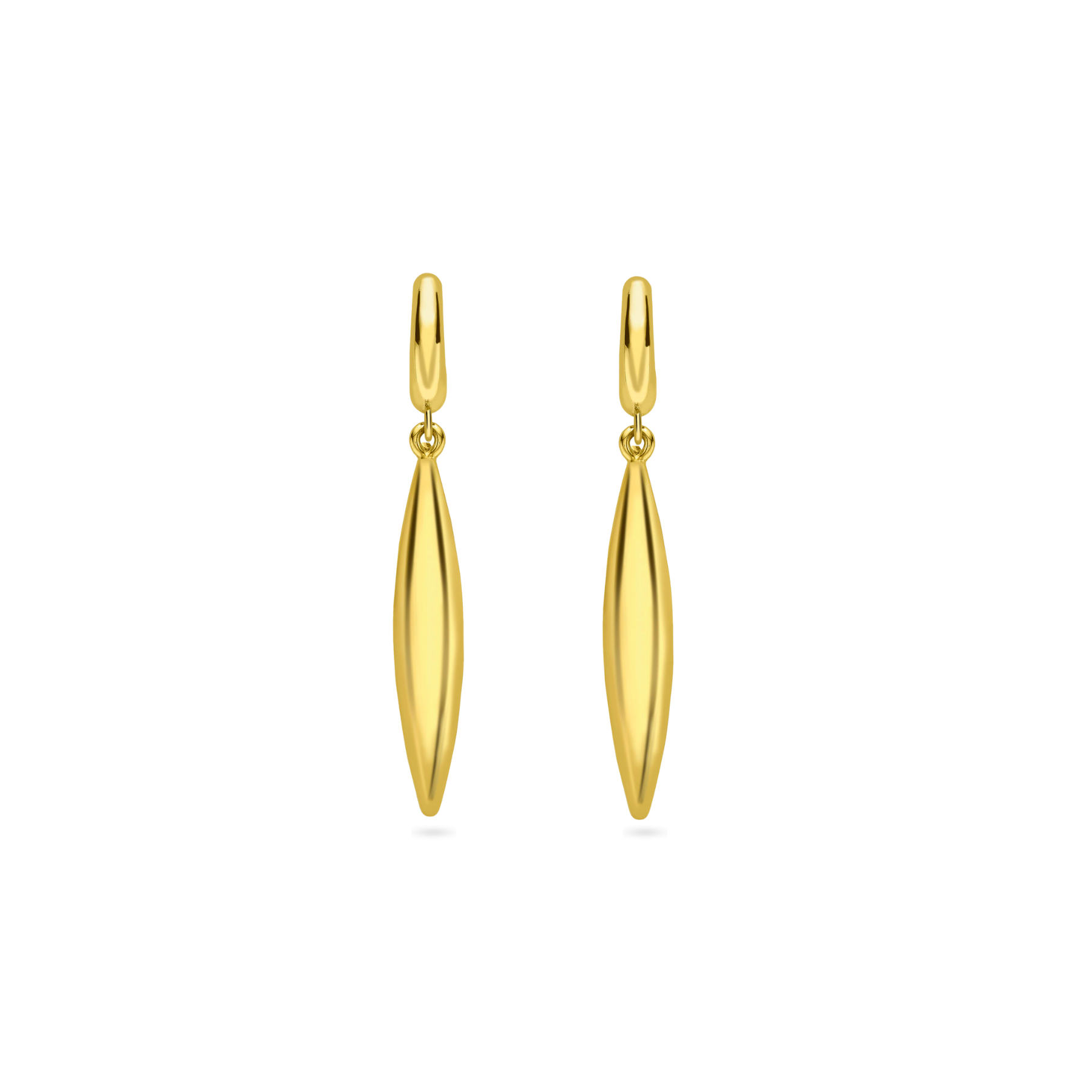 Modern Edge Torpedo Drop Earrings